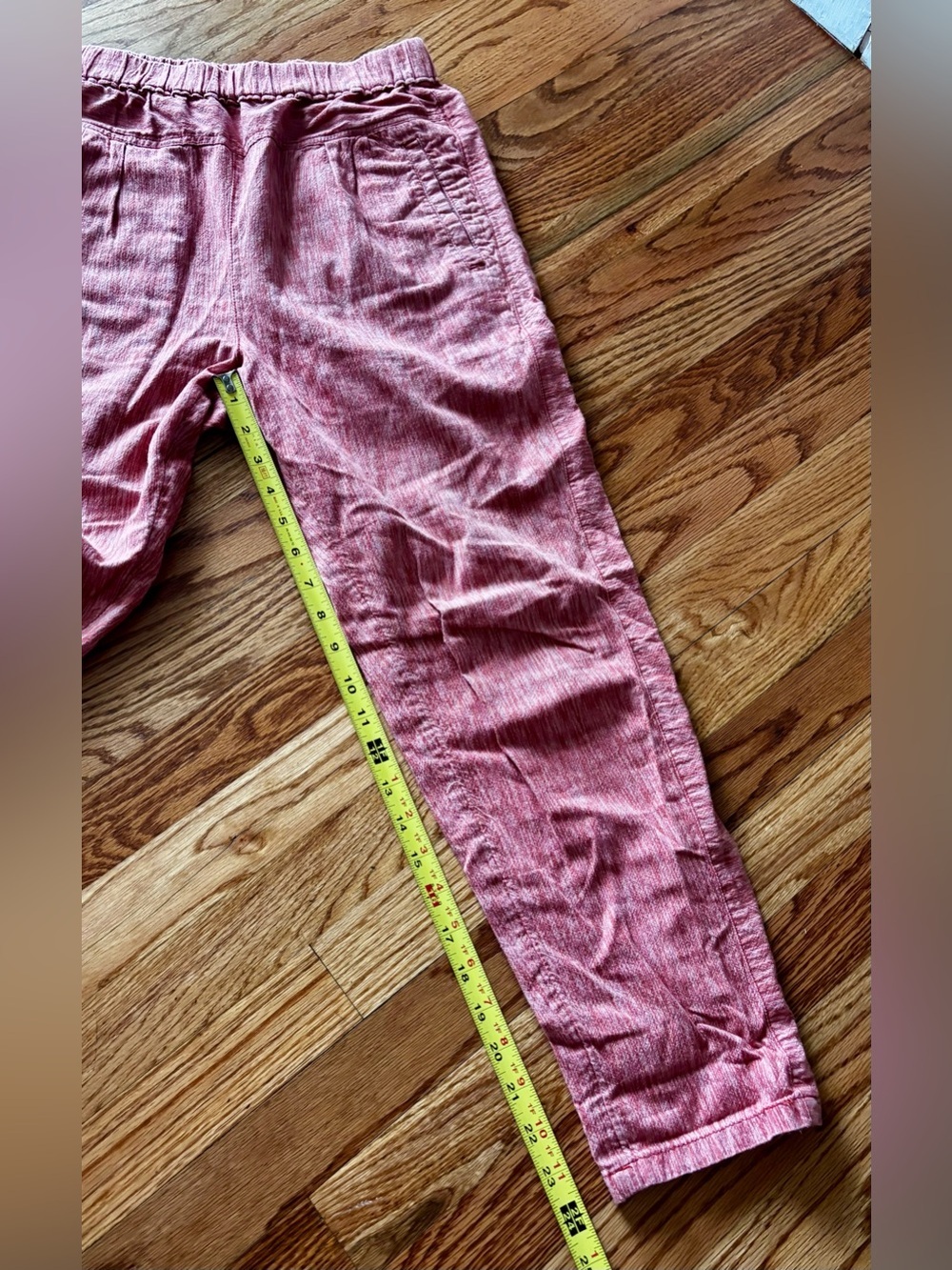 Anthropologie Dusty Rose Pull-On Track Pants - Picture 7 of 10